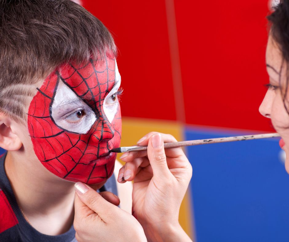 Malování na obličej Spiderman