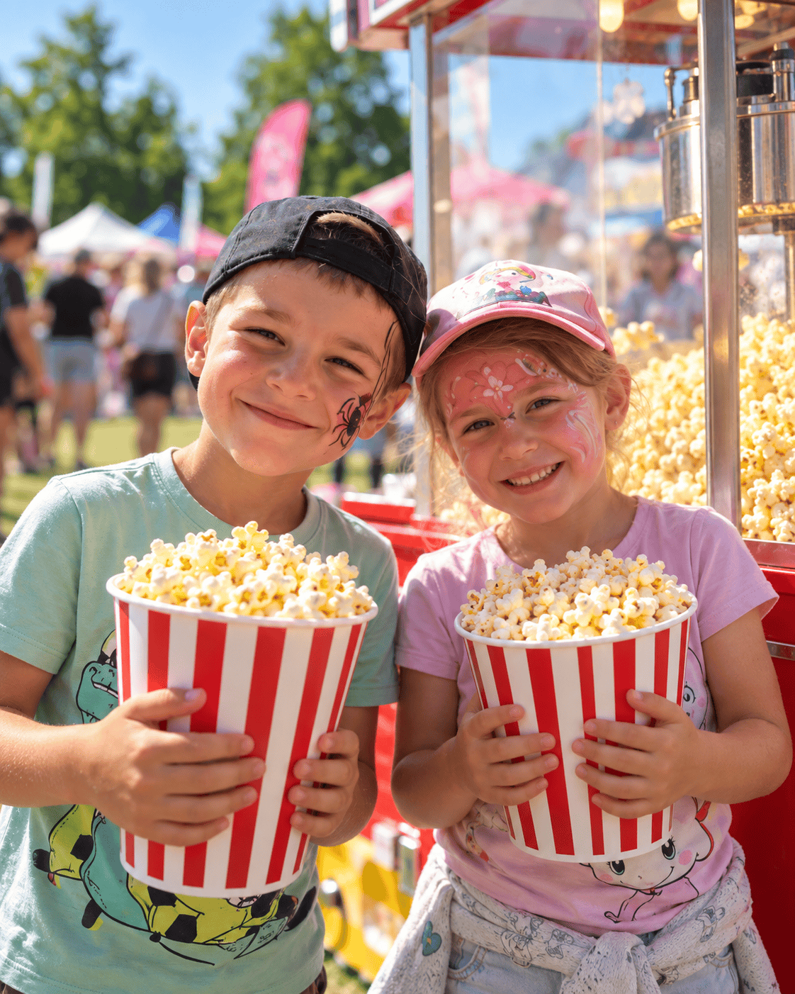 Popcorn s obsluhou na dětské a firemní akci